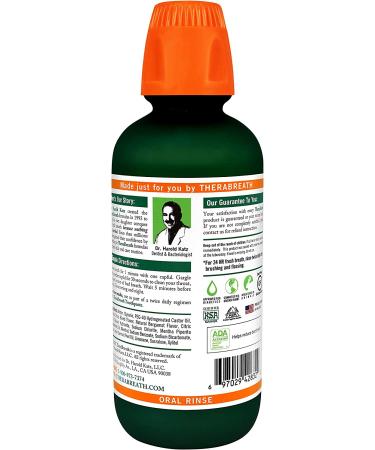 TheraBreath Fresh Breath Oral Rinse - Rainforest Mint 16 oz | Fight Bad Breath - Buy Online on GoSupps.com