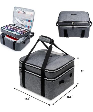 Double-Layer Carrying Case for Cricut EasyPress 2 12x10 & 9x9 Machine - Grey | Easy Press Bag with Pocket & Mat for Cricut Accessories (Patent Pending) - Buy Online on GoSupps.com