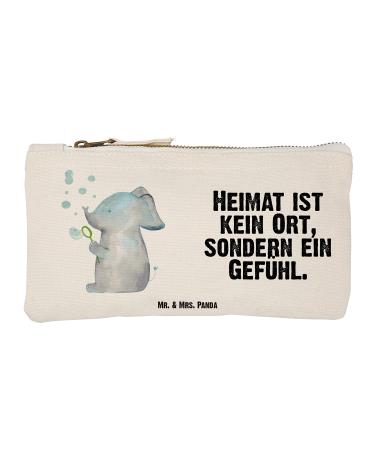 Mr. & Mrs. Panda Size S Small make -up bag Elefant Soap bubbles - gift makeup animal motifs funny sayings feeling.At home proof of love white S Klein