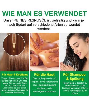  CJXHJY 100% Pure Organic Castor Oil - Cold-Pressed Organic Castor Oil for Hair Growth - Natural Castor Oil for Body Nails Eyelashes and Eyebrows - 60 ml - Buy Online on GoSupps.com