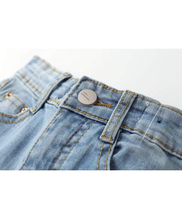 KIDSCOOL SPACE Baby Slim Jeans 6-12 Months | Ripped Denim Pants Light Blue-2099 - Buy Online on GoSupps.com