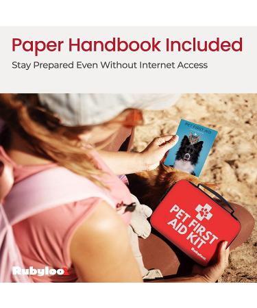 Dog First Aid Kit - Pet First Aid Supplies with Tick Remover, Slip Leash & 53 Essential Pieces for Home, Office, Car & Travel - Buy Online on GoSupps.com