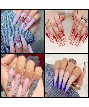 504Pcs Clear Nail Tips for Acrylic Nails Professional  XXL / XXXL Extra Long Tapered Square Acrylic Nail Tips  Full Cover Fake Nails False Nails  Nail Extension for Manicure Salon Home DIY Nail Art 504Pcs XXXL Square Bag - Buy Online on GoSupps.com