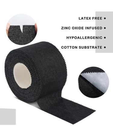 4 Pcs Pre Wrap Athletic Tape Set - Strong, Easy-Tear Finger & Wrist Tape for Athletes - 1.5 Inch x 33 Feet (Black/White) - Buy Online on GoSupps.com