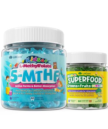 Bundle - 2P Kids Greens Gummies + 2P Kids Methylfolate Gummies