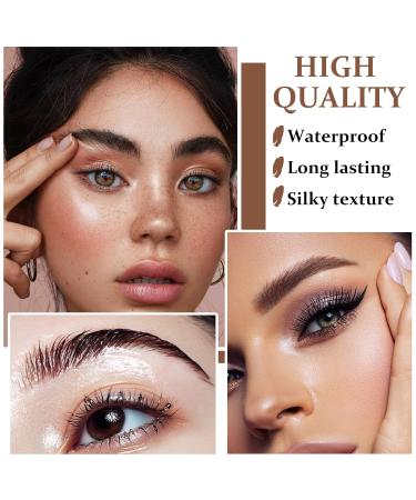 Eyebrow Pomade Cream - Long Lasting Waterproof Eyebrow Gel for Natural Brow Makeup | High Pigmented Brow Pomade Gel - 02 Dark Brown - Buy Online on GoSupps.com