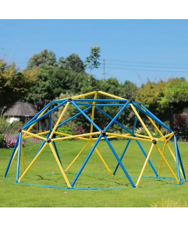 Zupapa 10FT Blue Dome Climber | Upgraded 2022 Decagonal Geo Jungle Gym | Supports 735LBS | Easy Assembly | Kids Outdoor Fun - Buy Online on GoSupps.com