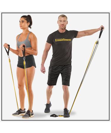 Econofitness Adjustable Resistance Fitness Kit with 3 Adjustable-Resistance Exercise Bands Handles and Ankle Straps Workout Bands for at-Home Fitness Strength Training and Physical Therapy - Buy Online on GoSupps.com