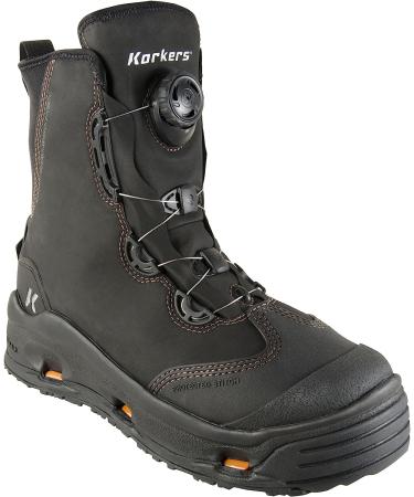 Korkers Devil's Canyon Wading Boots - Interchangeable Felt & Kling-On Soles - Size 12 Black - Buy Online on GoSupps.com