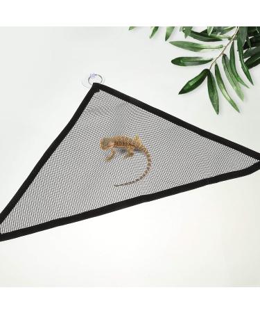Firtink 2 Packs Mesh Reptile Hammocks Breathable Reptile Hammock Set Medium Reptile Lizards Snakes Hammock Lounger Ladder Accessories Net Hanging Bed Toys M 33x33x48 CM - Buy Online on GoSupps.com