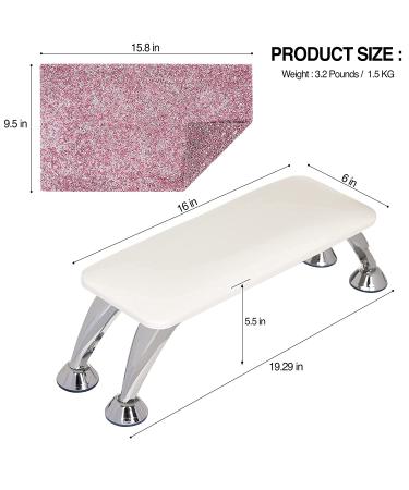 IUCIS Nail Arm Rest Cushion - Professional Manicure Hand Rest Pillow for Nails Technician - White - Buy Online on GoSupps.com