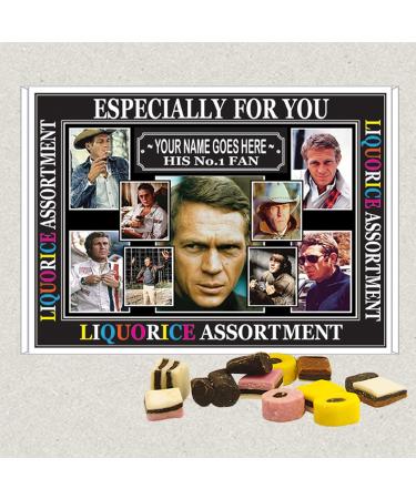 Steve McQ Celebrity Movie Icon Personalised Boxed Sweets Gift Present Choice of Sweets - Buy Online on GoSupps.com