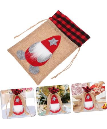 PRETYZOOM Christmas Candy Bag Christmas Bag Bags Goody Bags Wrapping Bag Present Bags Burlap Bag Baby 22.50X14.50X0.50CM Red - Buy Online on GoSupps.com