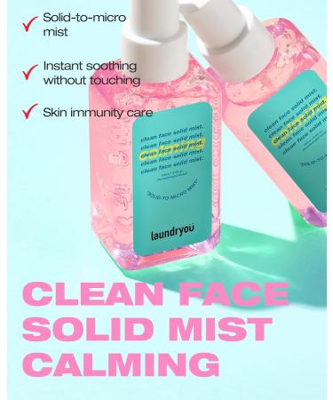 Clean Face Solid Mist - Hydrating Gel Spray for Redness Relief & Soothing Irritated Skin | 3.38 fl. oz | Dermatologist Tested & Hypoallergenic - Perfect for On-the-Go Moisture - Buy Online on GoSupps.com