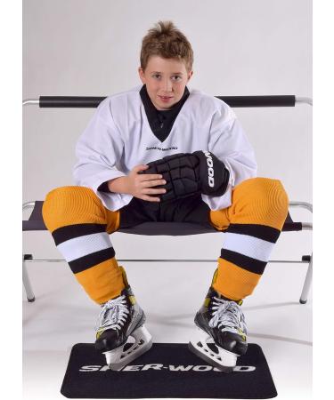 Sherwood Junior Ice Hockey Training Jersey | Stylish V-Neck Practice Top for Kids | Perforated Mesh Fabric | Great Fit in 3XS Green - Buy Online on GoSupps.com