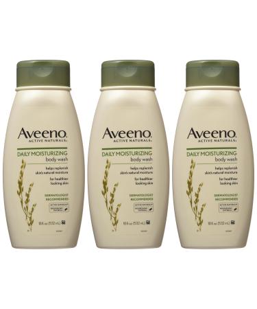 Aveeno Daily Moisturizing Body Wash with Oatmeal 18oz Bottles (Pack of 3) - Buy Online on GoSupps.com
