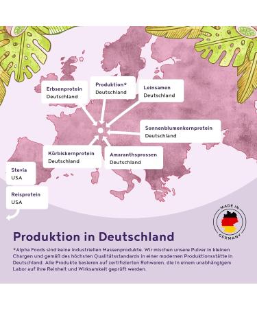 Vegan Protein Powder - Blueberry Blend | 600g Plant-Based Rice Peas & Seeds - Buy Online on GoSupps.com