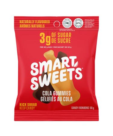SmartSweets Cola Gummies Gummy Candy with Low Sugar Plant-Based Gluten-Free No Sugar Alcohols No Artificial Colours or Sweeteners Pack of 12