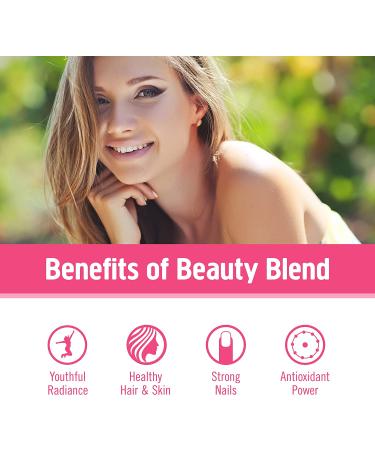 Om Mushroom Beauty Blend Powder - Superfood Supplement for Hair, Skin & Nails | 3.5 oz | Chaga, Cordyceps, Maitake - Buy Online on GoSupps.com