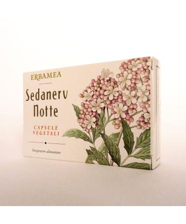 Erbamea Food Supplements Night Valerian Escolzia Passionflower Lavender for Sedanerv Sedanerv 24 Capsules