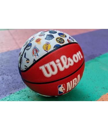 WILSON NBA All Team Basketball 29.5 Red White & Blue - Official Size Basketball - Buy Online on GoSupps.com