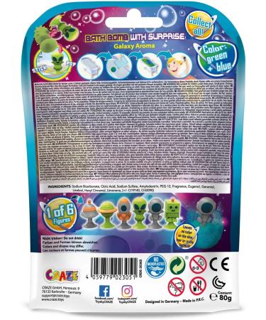 INKEE SURPRISE Bath Bombs - Pack of 3 Children's Bath Bombs with Fragrance & Space Toy Figures | Fun Bath Time Experience - Buy Online on GoSupps.com