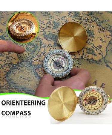 Portable Brass Children's Compass - Waterproof & Fluorescent Navigation Tool for Camping & Hiking - International Shipping - Buy Online on GoSupps.com