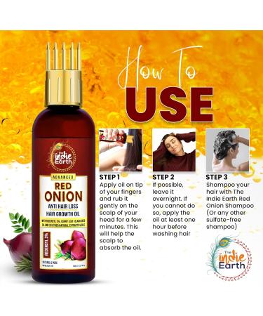 THE INDIE EARTH ADVANCED 3% REDENSYL RED ONION ANTI HAIR LOSS & HAIR GROWTH OIL WITH 32+ NATURAL INGREDIENTS 100ML FIRST TIME EVER WITH 3% REDENSYL MORE EFFECTIVE & BEST HAIR FALL CONTROL OIL Redensyl 3% Red Onion Hair Oil - Buy Online on GoSupps.com