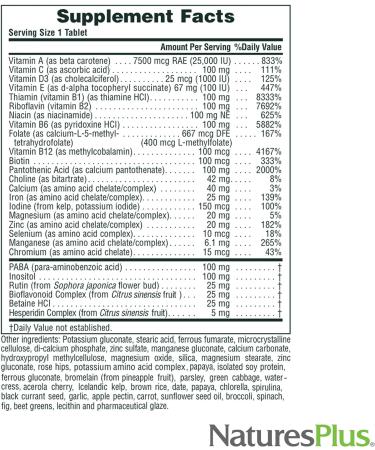 NaturesPlus Ultra II Multivitamin 90 Vegetarian Tablets - Whole Food Supplement for Overall Health & Natural Energy - 90 Servings - Buy Online on GoSupps.com