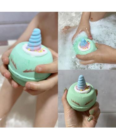 Unicorn Bath Bombs for Kids - 9 Large Organic Bath Bombs with Surprise Squishy Toys Inside - Perfect Gift for Girls - Buy Online on GoSupps.com