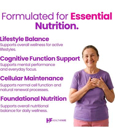 Healthfare Folic Acid 1000mcg | 300 Veg Tablets | Vitamin B9 | Gluten-Free | Non-GMO | Made in USA - Buy Online on GoSupps.com