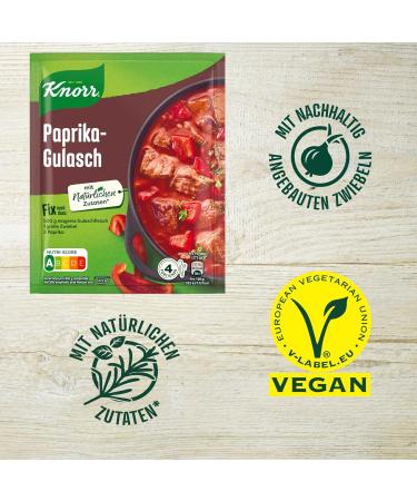 Knorr Fix Paprika Goulash Seasoning Mix - 4 Portions of Natural Ingredients for Delicious Meat Dishes | International Shipping Available - Buy Online on GoSupps.com