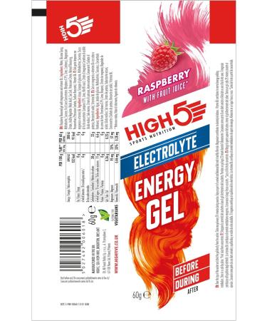  HIGH5 HIGH5 Energy Gel Electrolyte 20 x 60 g Raspberry - Buy Online on GoSupps.com