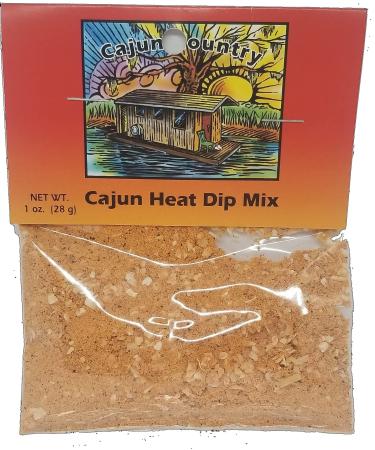 Cajun Country Cajun Heat Dip Mix, 1 Ounce Packet (Makes 2.5 Cups of Dip)