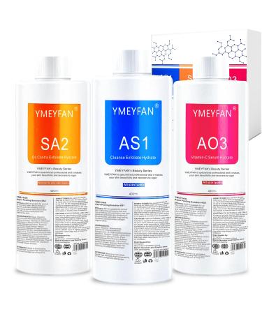 AS1 SA2 AO3 Aqua Peeling Solution pour Machine Faciale Hydrog ne et Oxyg ne Professionnelle S rums Hydratants pour le Nettoyage du visage (400 ml/Bouteille)