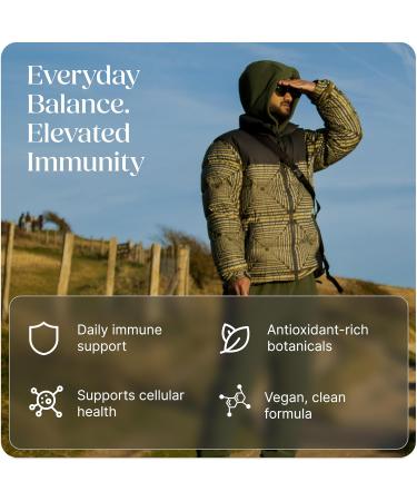 Greenworks Nature's Immune Organic Immune Support Supplement with Elderberry Echinacea Ginger Turmeric Oregano & Mushrooms - Vegan Capsules for Year-Round Wellness Non-GMO Gluten-Free 60 Count - Buy Online on GoSupps.com