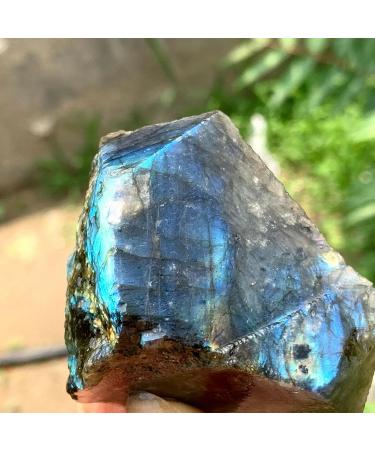 Natural and Beautiful Labrador Crystal raw Stone Rough Aura Suitable for Home Raw Stones and Minerals (Size : 80-90g) Home Goods (Size : 80-90g) - Buy Online on GoSupps.com