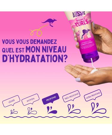 Aussie Bouncy Curls Apr s-Shampoing Hydratant 1000ml Boost d'Hydratation pour Cheveux Boucl s - Buy Online on GoSupps.com