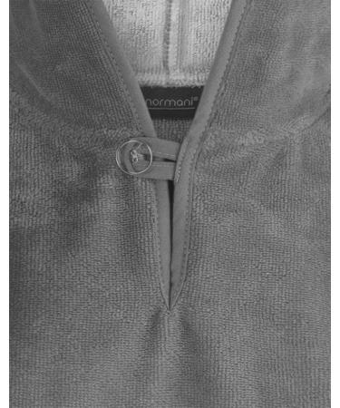 Normani Children's Bath Poncho - Cotton Hooded Toddler Bath Towel & Bathrobe - Grey 55cm x 70cm - Buy Online on GoSupps.com