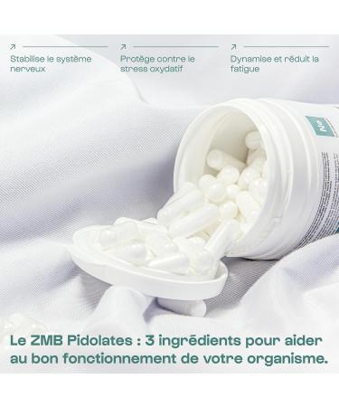 ZMB Pidolates 120 Capsules | Zinc + Magnesium + Vitamin B6 | 100% Natural Patented Formula Nerve and Muscle Relaxation Sleep Quality Vegan | Nutrielement By Nutrimuscle - Buy Online on GoSupps.com