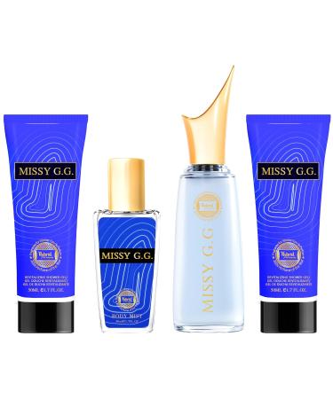 HyBrid & Company Missy G.G 4Pcs Gift Set For Women 50ml-Perfume&50ml-Mist&50ml-Bodylotion&50ml-Shower Gel - Buy Online on GoSupps.com