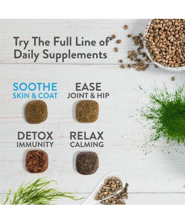 Green Gruff Organic Dog Calming Chews - Veterinarian Approved Skin & Coat Supplements (24 Pack) - Buy Online on GoSupps.com