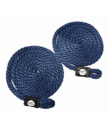 Taylor Made Products, Fender Loc, Braided Line with Loop, 6 Foot Length, 3/8 inch Diameter, 2 Pack Navy