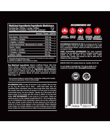 CONFIDENT SPORTS - DYNOMIGHT Fully Dosed - EXPLOSIVE Pre-Workout Maximum Absorption Formula - FRUIT PUNCH - 420 Gram 20 Servings - Buy Online on GoSupps.com