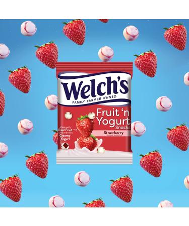 Welch's Fruit Snacks Fruit 'n Yogurt Variety Pack - Bulk Pack of 42 Individual 0.7 oz Bags - Strawberry Blueberry Acai & Mango Peach Flavor - Single Serve Snack - Buy Online on GoSupps.com