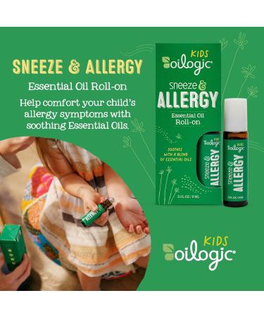 Oilogic Kids Sneeze & Allergy Essential Oil Roll-On - 100% Pure Natural Relief for Allergies & Symptoms - 9ml - Buy Online on GoSupps.com