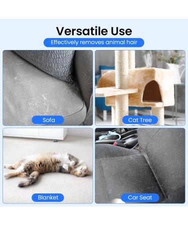 Jewyow Mini Animal Hair Remover | Ergonomic Design for Couch Carpet & Furniture | Effective Brush for Pet Hair - Blue - Buy Online on GoSupps.com