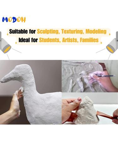 MODOH Paper Mache 3.3 lbs White Clay for Artists and Crafts Projects - Includes Aluminum Mesh - Buy Online on GoSupps.com