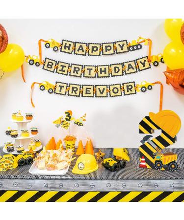 Construction 2nd Birthday Party Supplies - Paper Mache 2 Number Sign, Dump Truck Decor, Construction Hat Ornaments - Buy Online on GoSupps.com