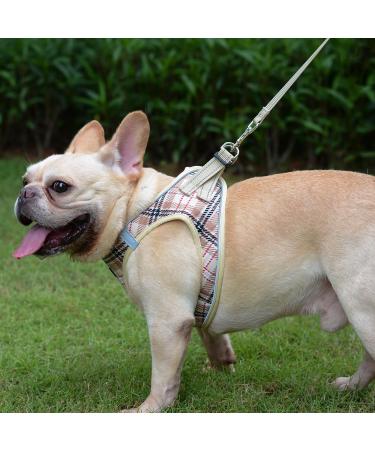 Suredoo Dog Harness for Small Dogs with Leash - Reflective Breathable and Anti-Training Design for Medium & Small Breeds (Beige Size L) - Buy Online on GoSupps.com